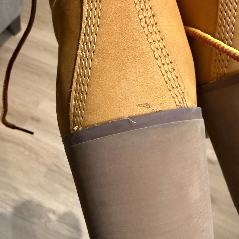 Timberland Yellow Lace-Up Heeled Boots - Picture 9 of 9